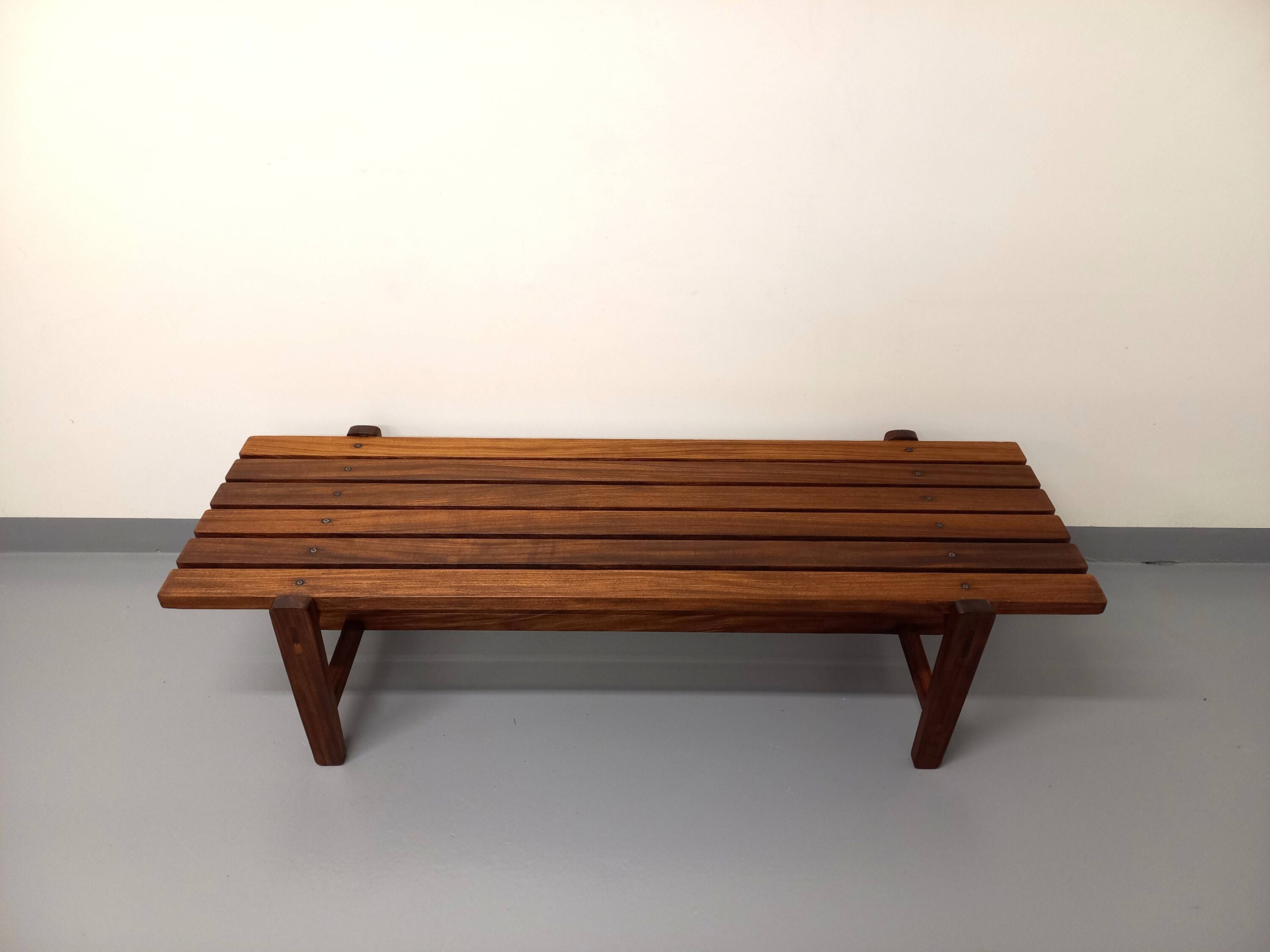 Vintage Scandinavian teak coffee table in the 60s