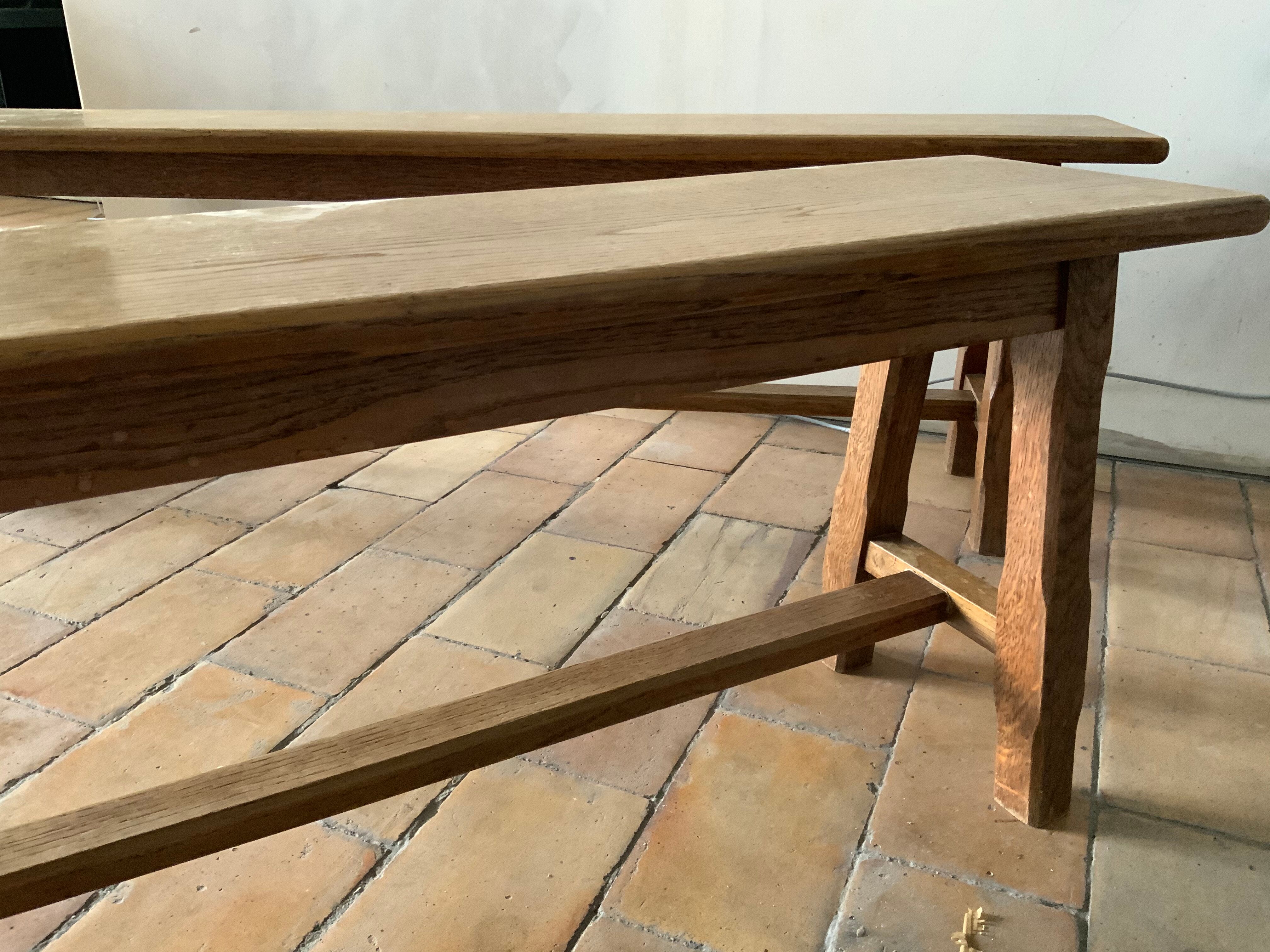 Paire de bancs vintage