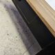 Vintage oak coffee table 50 60 black shabby patina