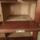 Mahogany notary desk with flaps
