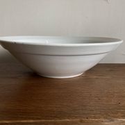 Earthenware salad bowl centrepiece Choisy 1900 white