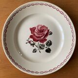 Lot de 6 assiettes plates en faïence de Badonviller