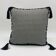 Square cushion, cover and insert, black and white. Model "Tatiana".