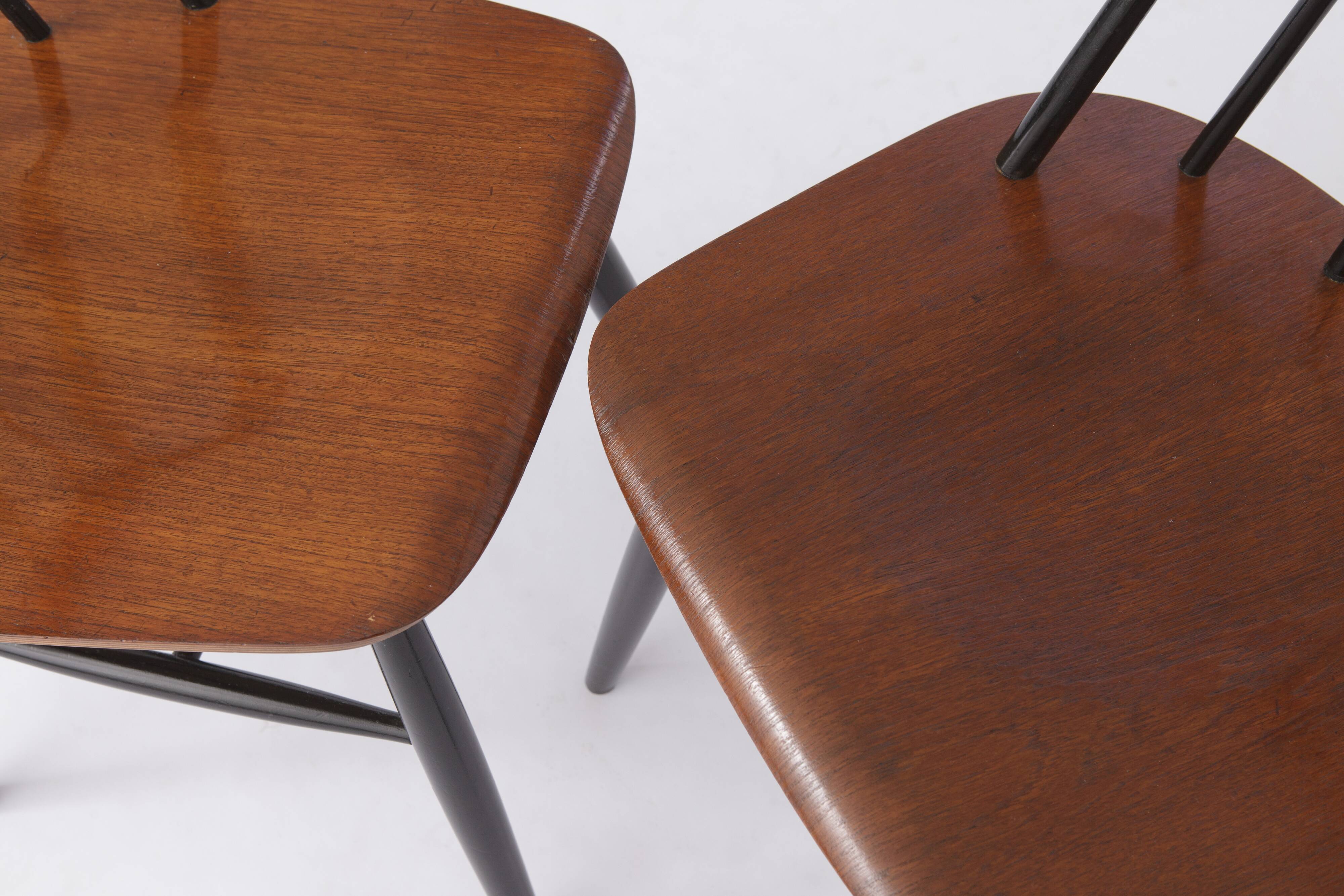 Pair Fanett chairs by Ilmari Tapiovaara 60/70
