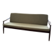 Sofa Series 400 Mid-Century in Teak with Rattan Backrest by Hartmut Lohm