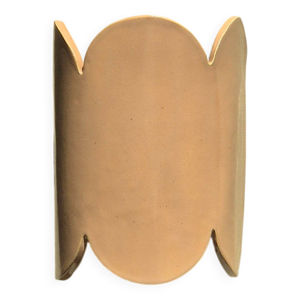 Applique en grès émaillé moka