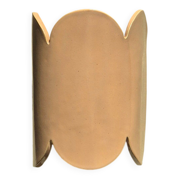 Applique en grès émaillé moka