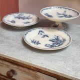 Trio of 1 plate + 2 pedestals