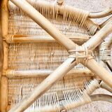 Vintage rattan armchair
