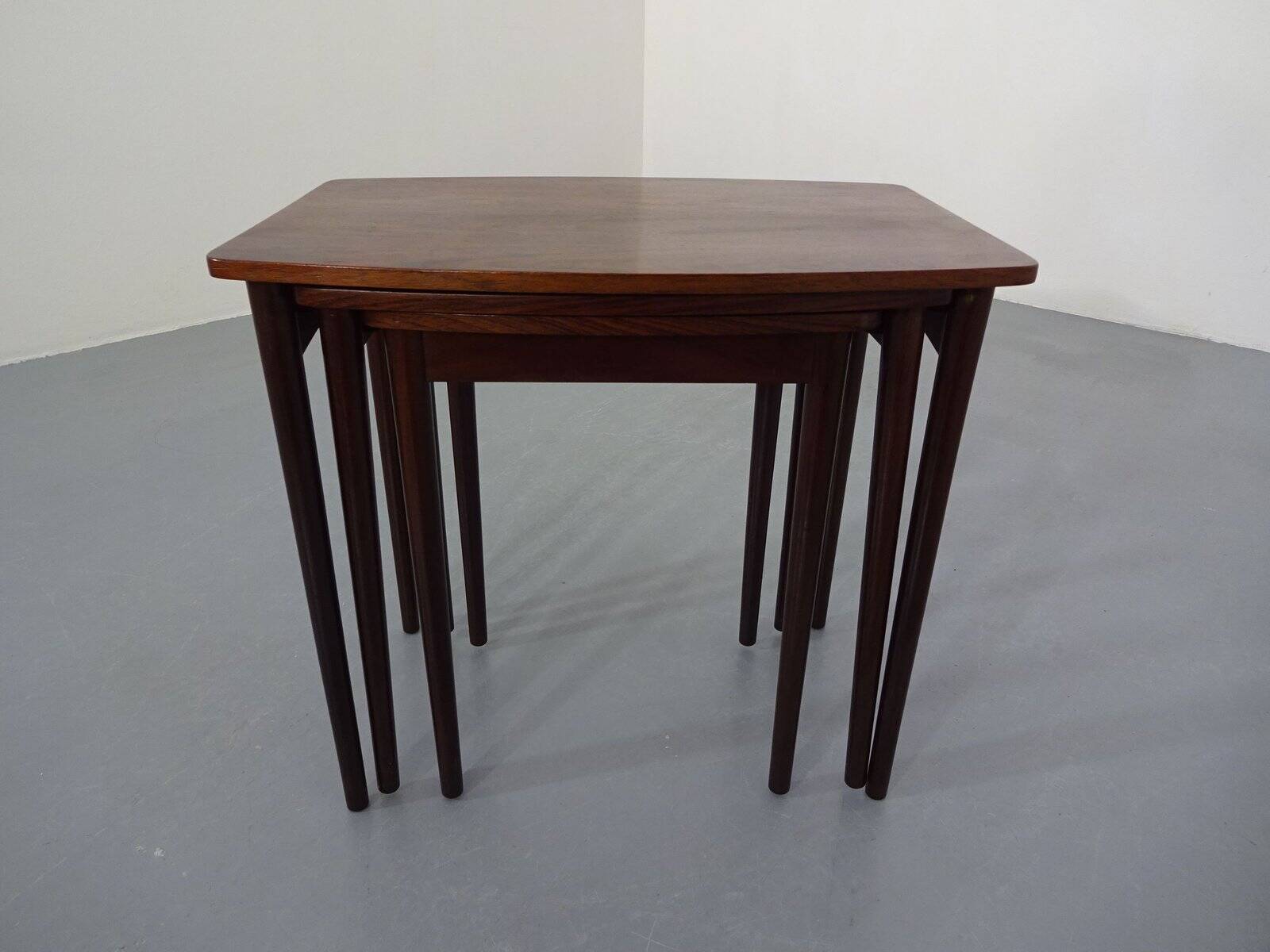 Danish Rosewood Nesting Tables, 1960s, Set of 3