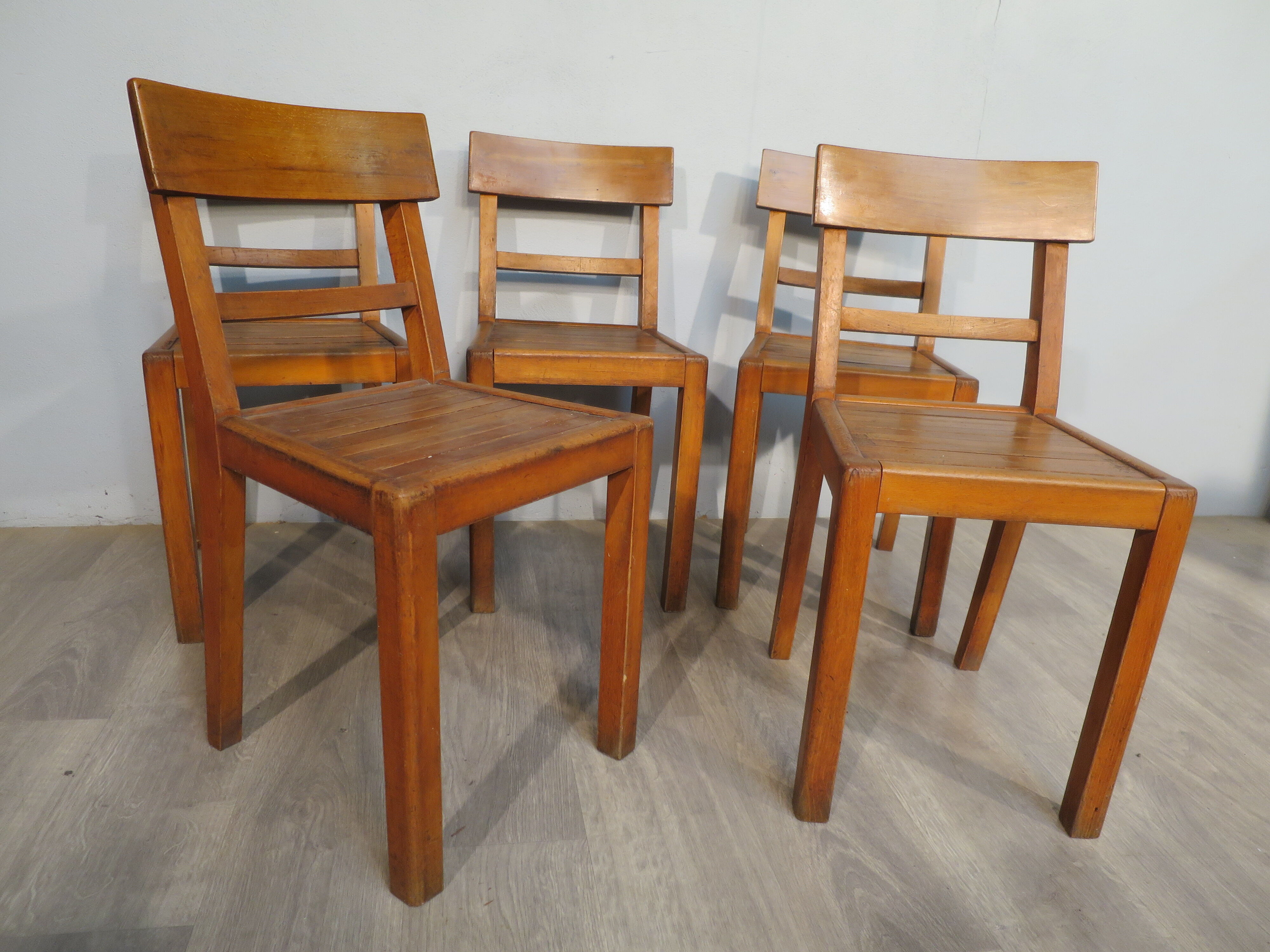Set of 5 bistro chairs 40s