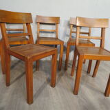 Set of 5 bistro chairs 40s