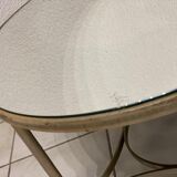 Round coffee table vintage mirror