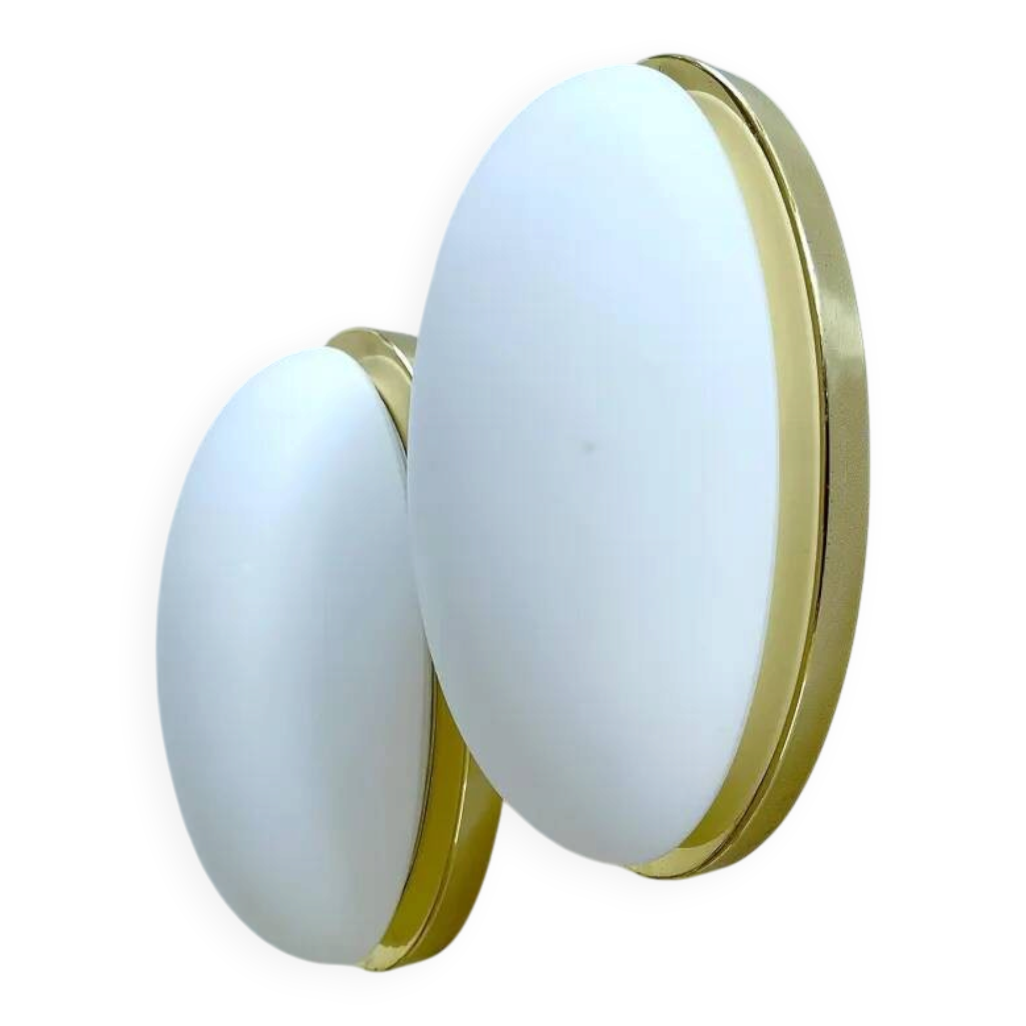 Pair of Vintage Limburg Glass  Wall Lights