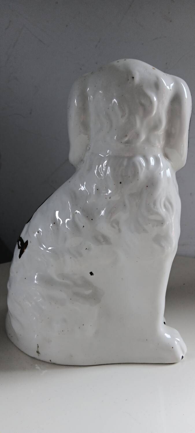 Jersey earthenware Staffordshire dog