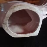 Lejan - poisson art deco en mouvement faïence craquelée rosé
