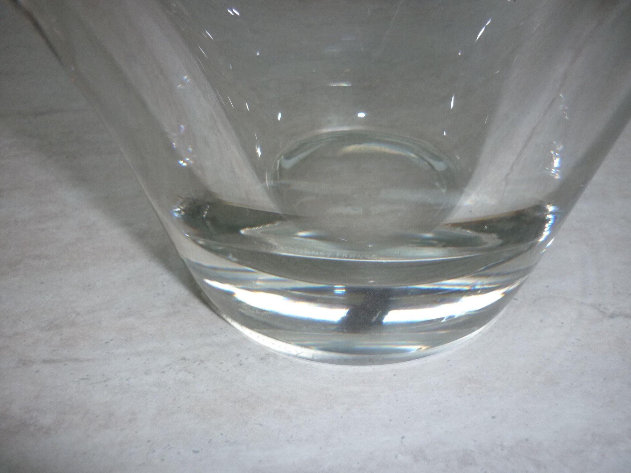 Crystal vase signed Daum France 1926