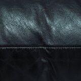 Maralunga sofa in brown black leather by Vico Magistretti for Cassina, 1970
