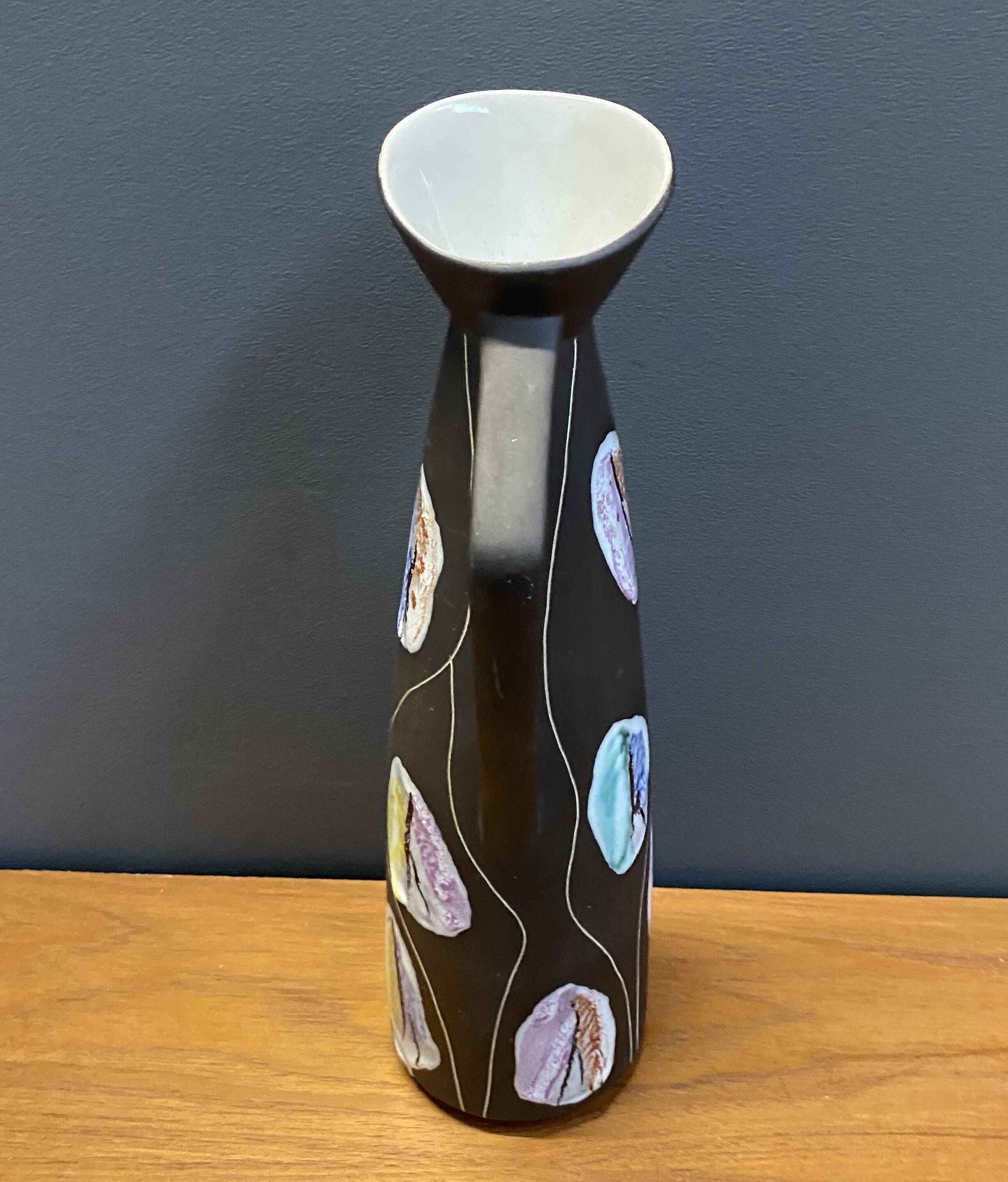 Bay vase model 245-40 decor Kongo by Bodo Mans 1958