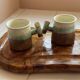 Cafetière, tasses céramiques organiques