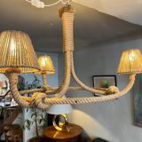 Berthes Glasser 1970 rope chandelier