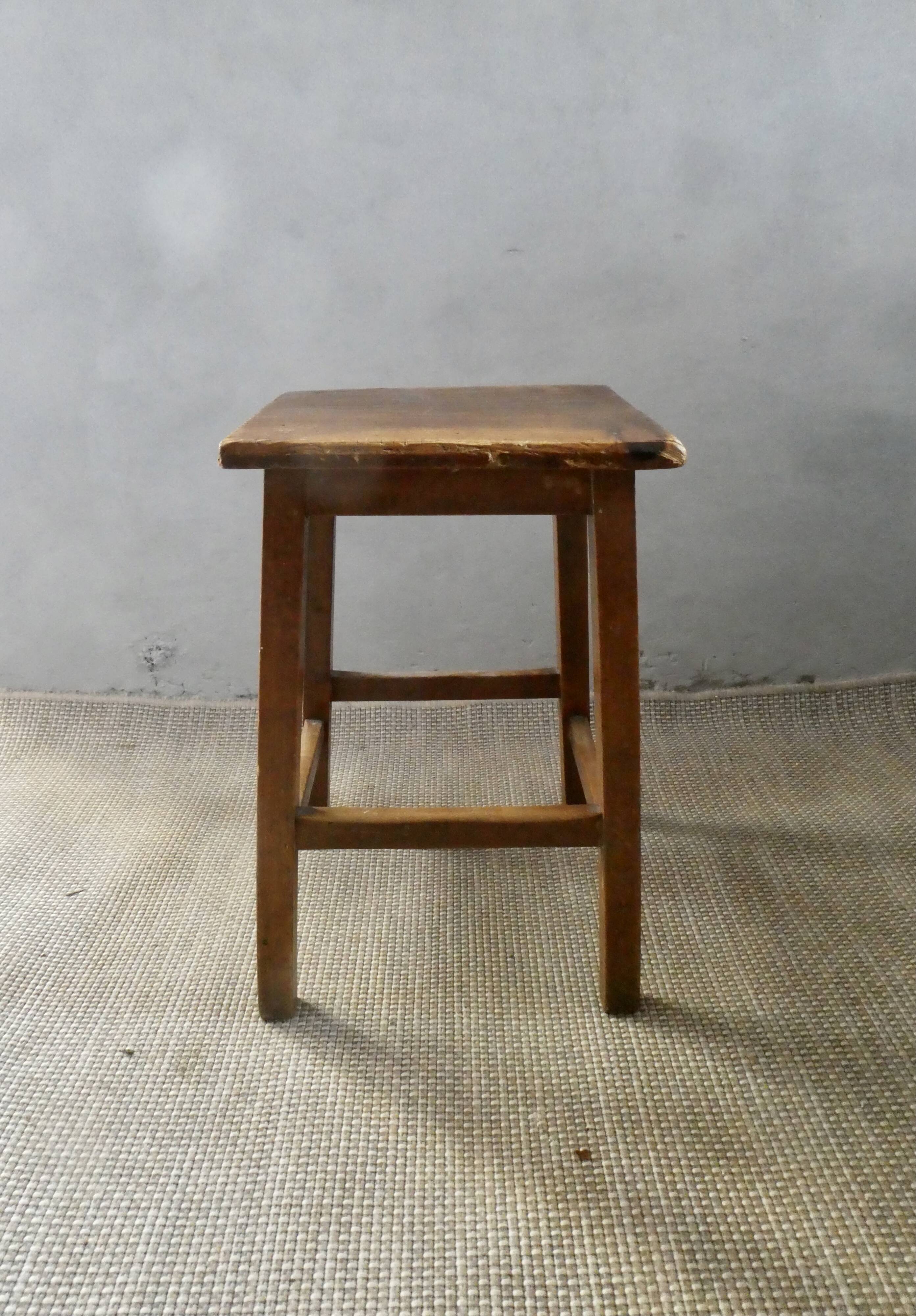 Wooden workshop stool, 50s-60s