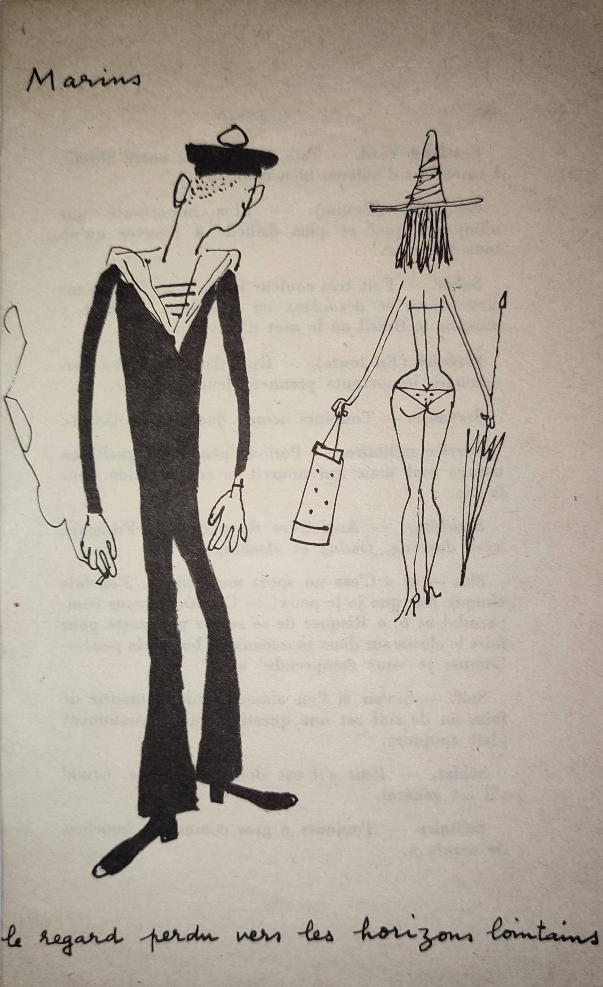 Illustrations Daninos de 1962 " Les Marins "
