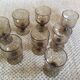 Series of 8 walking glasses