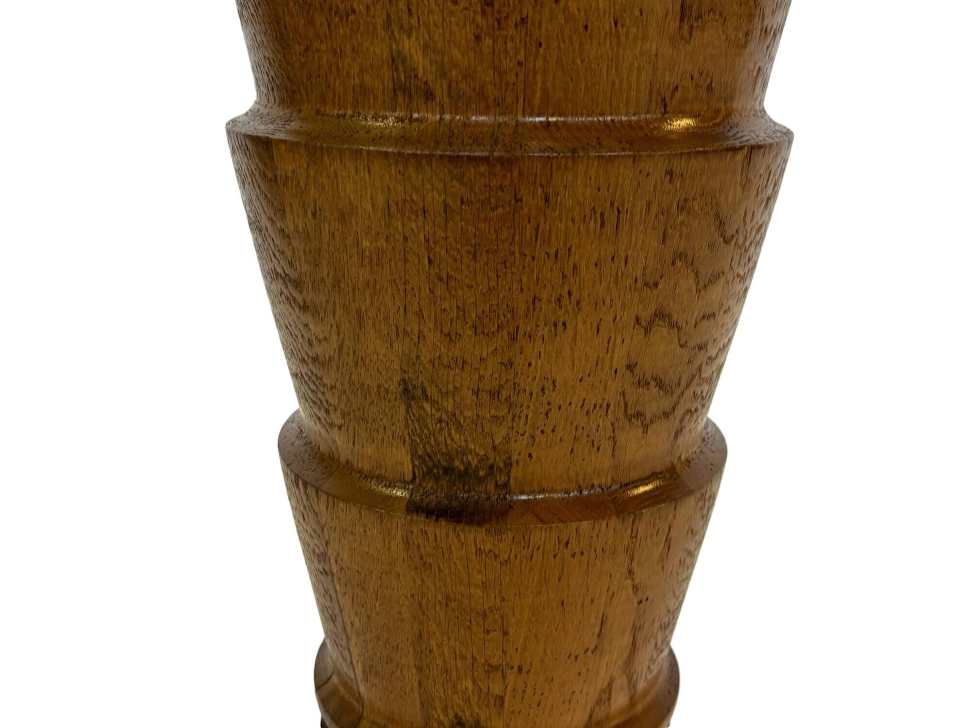 Vintage umbrella holder wooden basket storage 1960 minimalist design