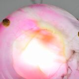 Charming pink Art Deco alabaster pendant, 1940s