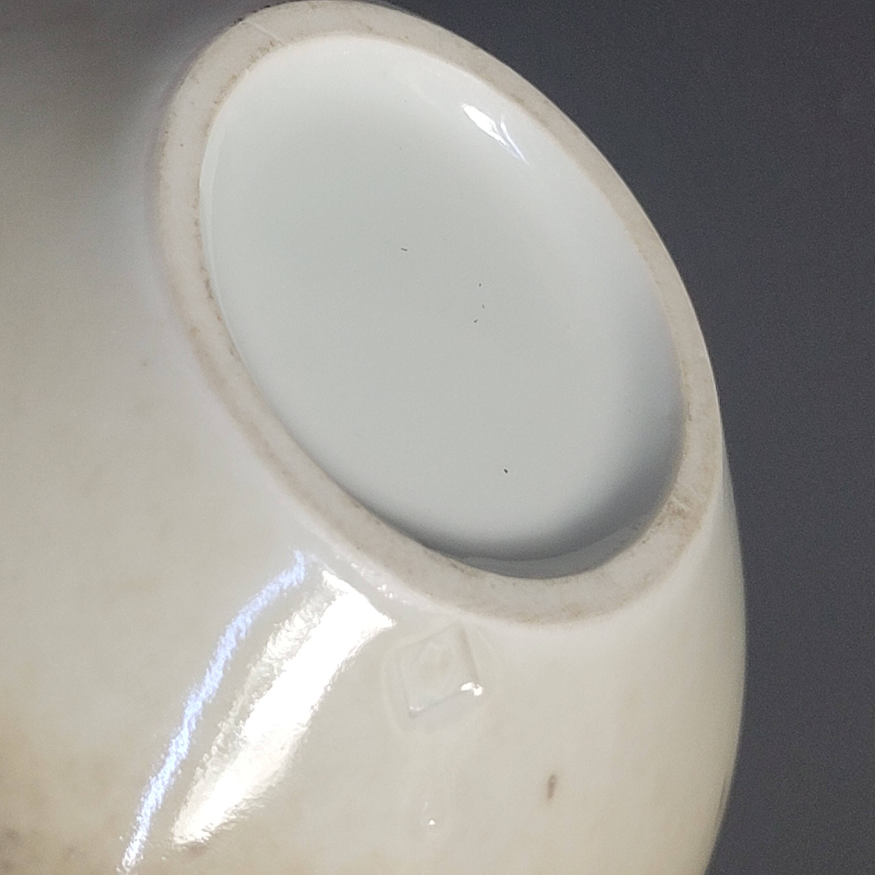 Fance Franck brown enameled ceramic ball vase