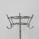 Standing chrome-plated Tubax coat rack