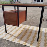 Vintage teak and metal desk