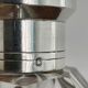 Art Deco crystal carafe with solid silver neck