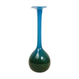 Vase bleu vert en verre John Orwar Lake
