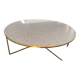 Table basse ronde en terrazzo