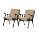 Pair of Boomerang armchairs, Thonet edition, circa 1960