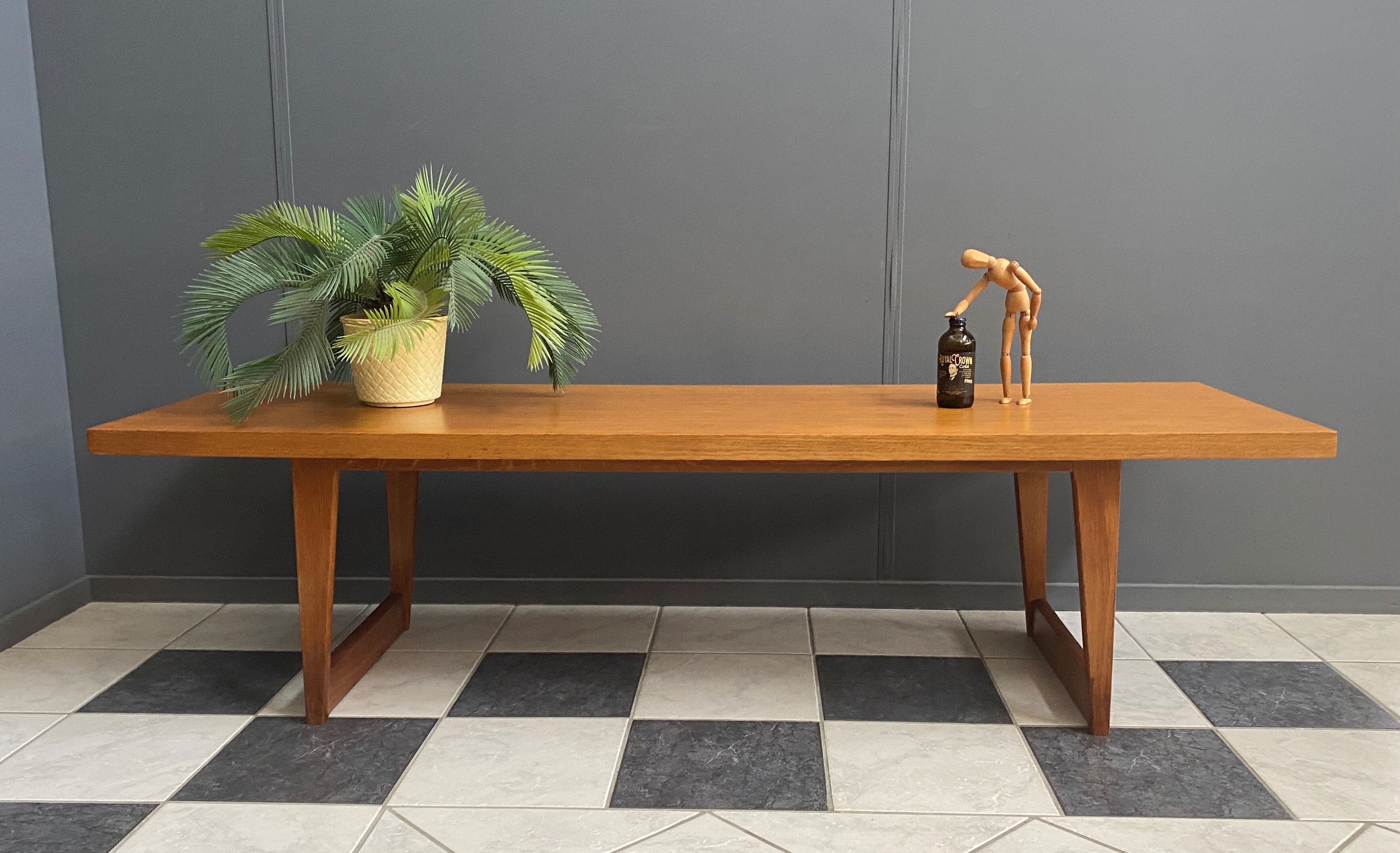 Oak coffee table 1960s