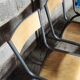 Six chaises école Mullca 510 pieds fuselés