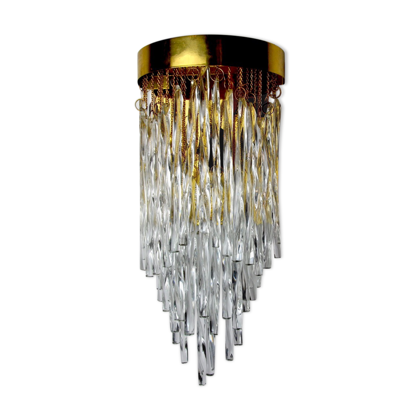 Venini Waterfall wall lamp, murano glass, Italy, 1960