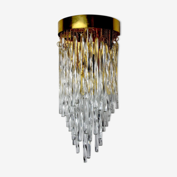 Applique Cascade de Venini, verre de murano, italie, 1960