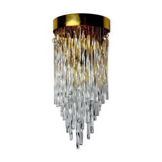 Venini Waterfall wall lamp, murano glass, Italy, 1960