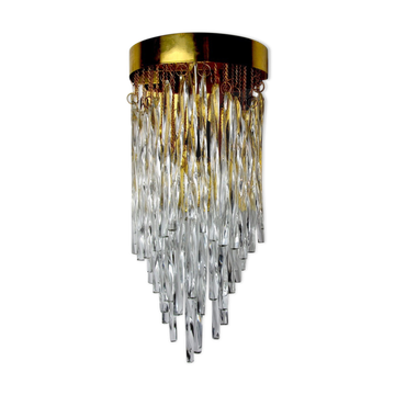 Applique Cascade de Venini, verre de murano, italie, 1960