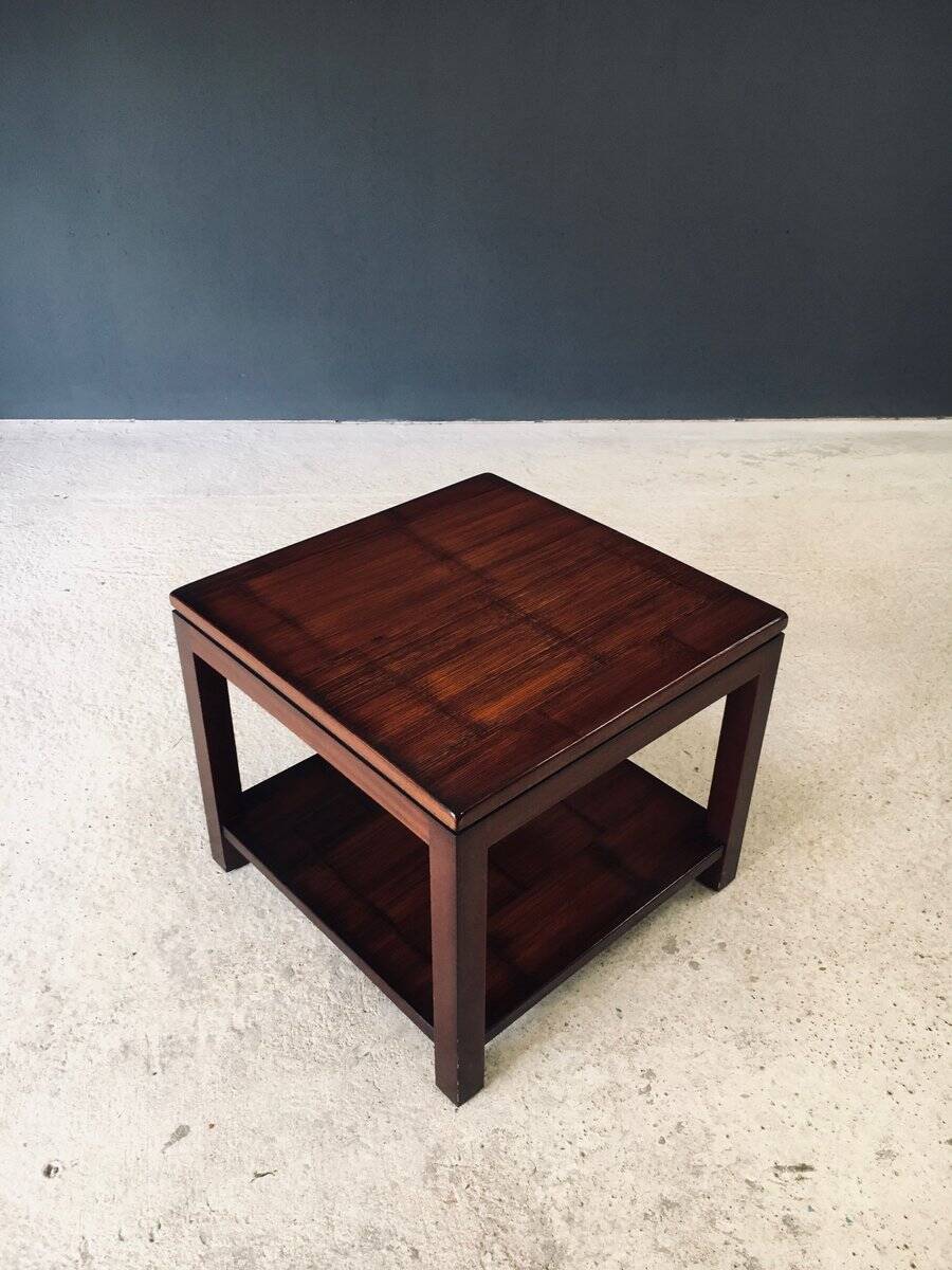 Postmodern Bamboo Side Table by Axel Vervoordt, Belgium, 1980s