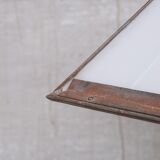 Hexagonal opaline metro light pendant lantern
