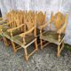 8 ceruse oak style chairs