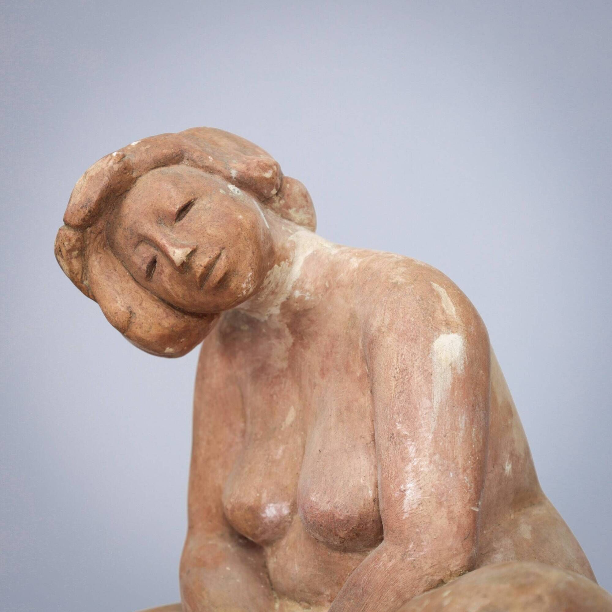 Group of four female sculptures by Francine Govers, Netherlands, 1990s