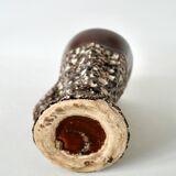 Fat Lava brown ceramic pitcher from the 70s