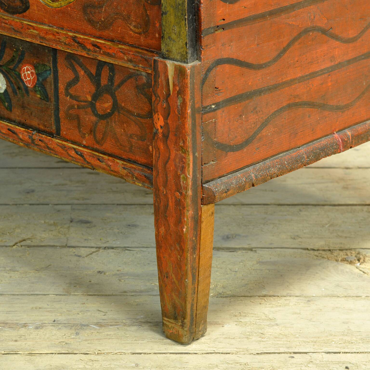 Folk art wedding chest, circa 1870