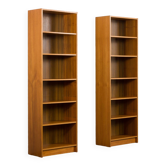 Paire de bibliothèques danoises en teck, Danemark, années 1970
